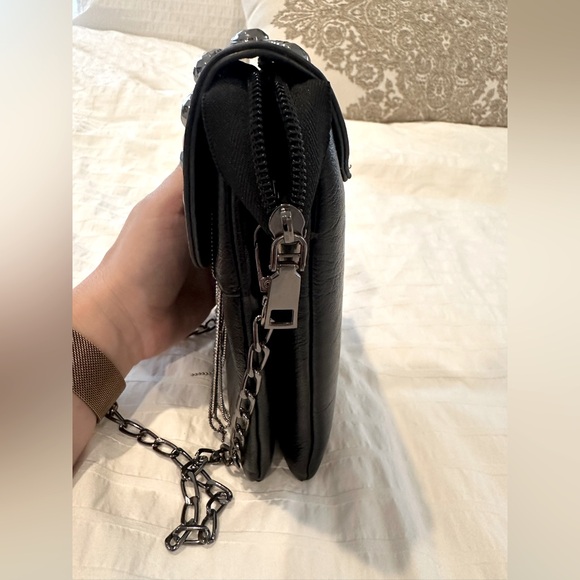 Black studded crossbody bag - Picture 9 of 9